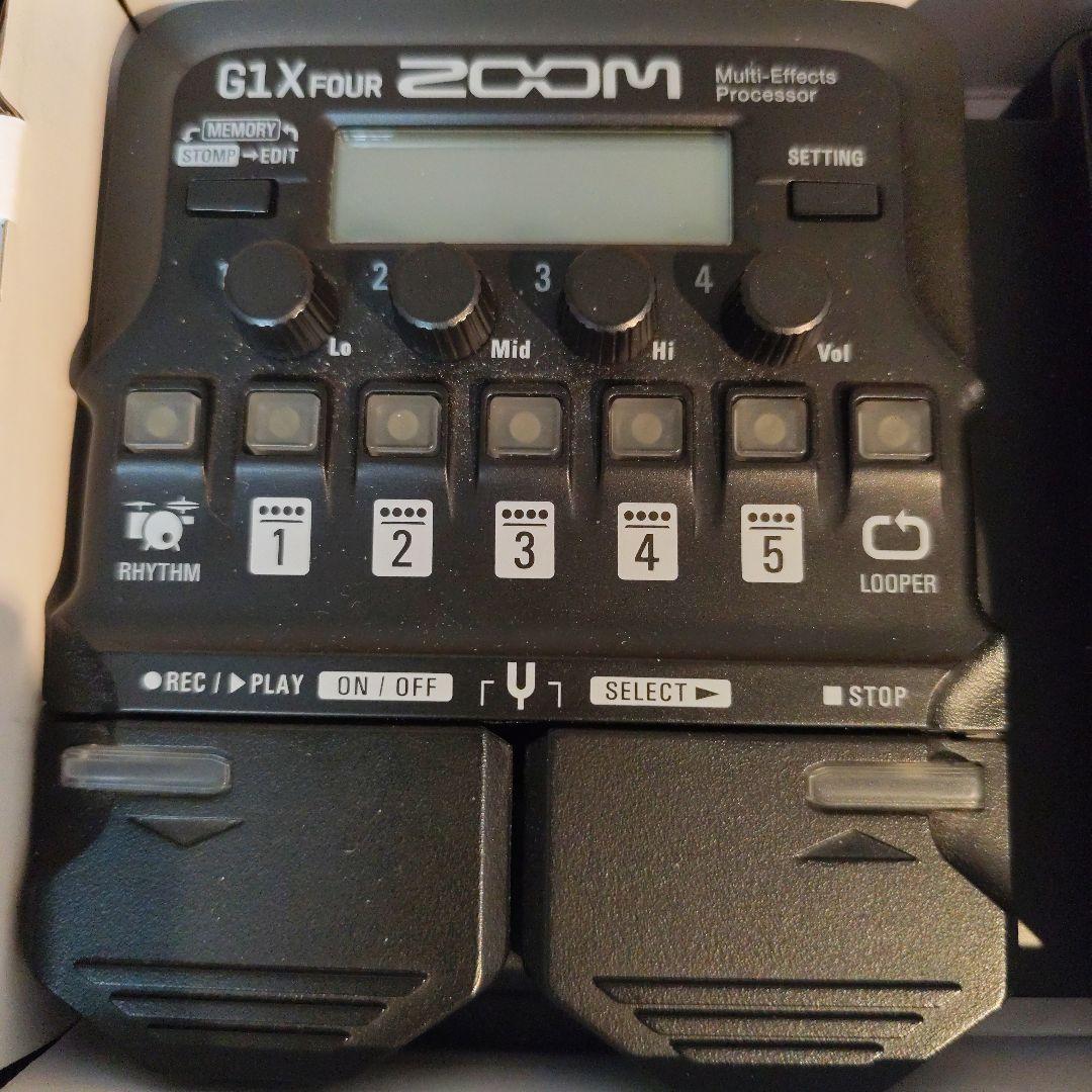 ZOOM ズーム G1X FOUR ギター用マルチエフェクター ペダル付き