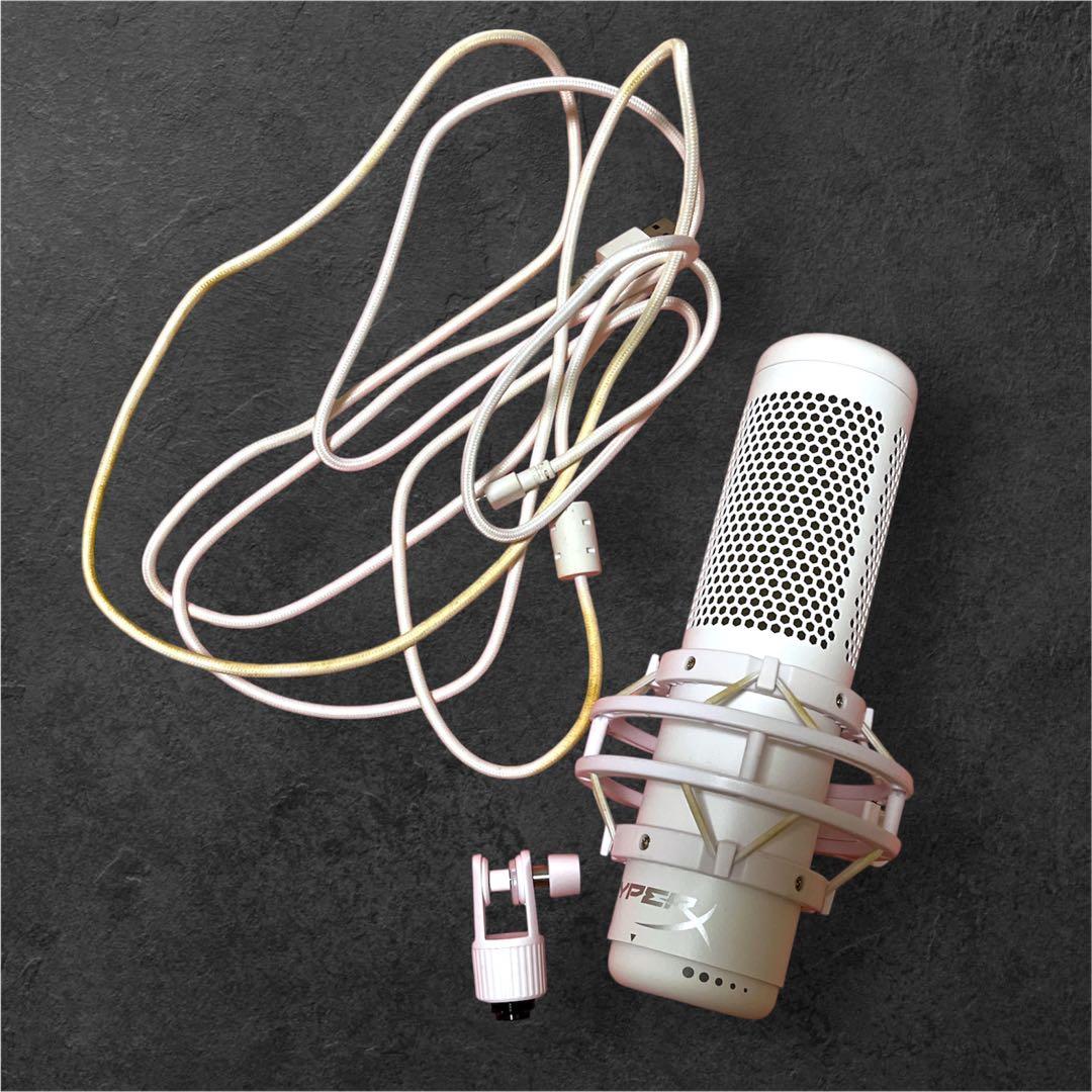 中古 HyperX QuadCast S ホワイト 白 コンデンサーマイク