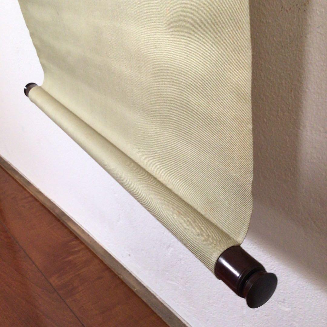 No3015掛軸　在銘　鍾洲漁人　夢研山人　款　月下草花図　絹本　合箱　送料無料