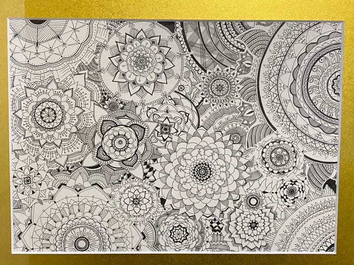 絵画 マンダラ ペン画