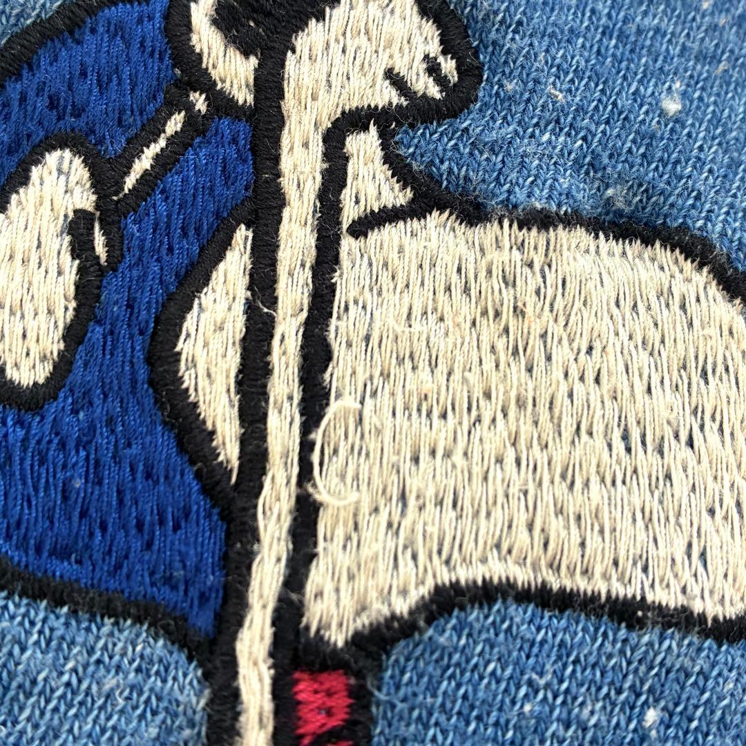 DENIM DUNGAREE 02 スヌーピー 刺繍　トレーナー　スウェット