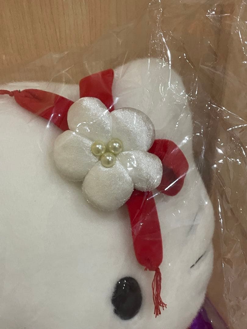 サンリオ　キティ　はろうきてぃ　レトロ　ぬいぐるみ　福まねき　着物　座布団　希少