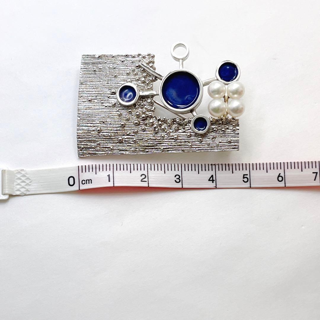 極美品✨田崎真珠TASAKI タサキ パール　ピンブローチ コサージュ　SV