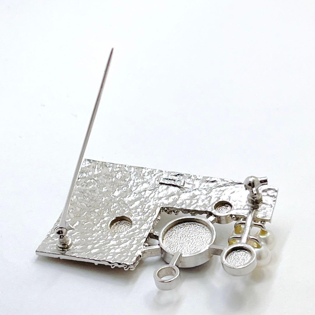 極美品✨田崎真珠TASAKI タサキ パール　ピンブローチ コサージュ　SV