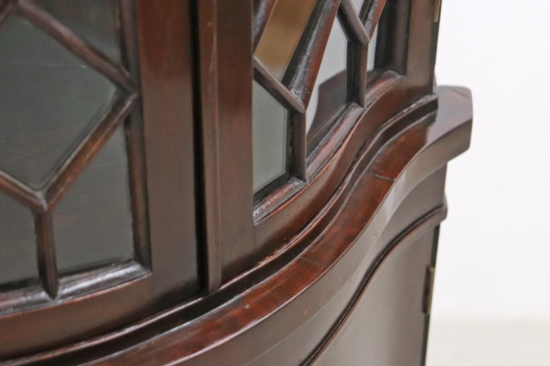 英国 イギリス ヴィンテージ マホガニー クラシカル コーナーキャビネット 収納