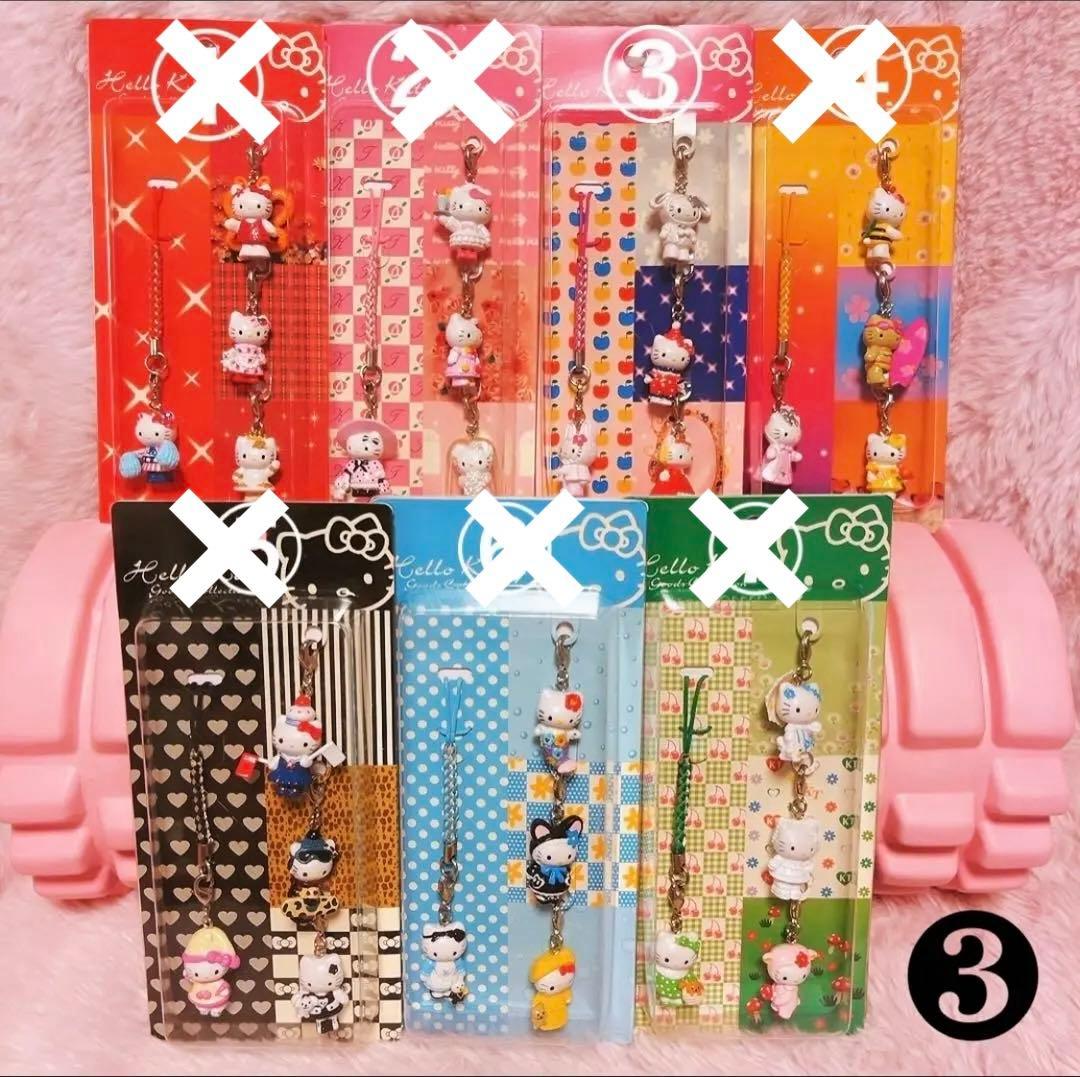 希少レア　ハローキティ　グッズコレクション　根付け　4Pアソート ③ 2005