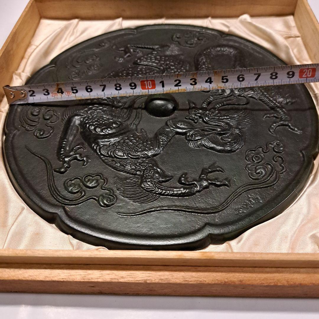 龍紋様金属鏡