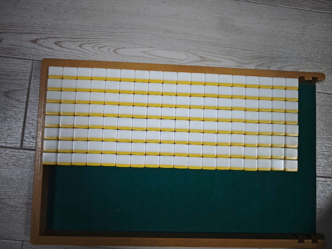 AM-7901A型　雀豪MK3 (マーク3）麻雀牌セット 黄トレイ付き