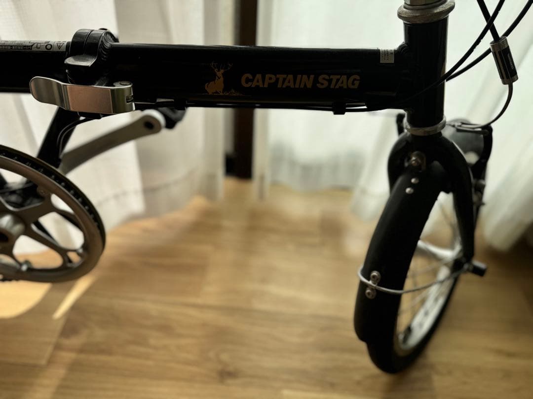 キャプテンスタッグ 軽量アルミフレーム16インチ折りたたみ自転車