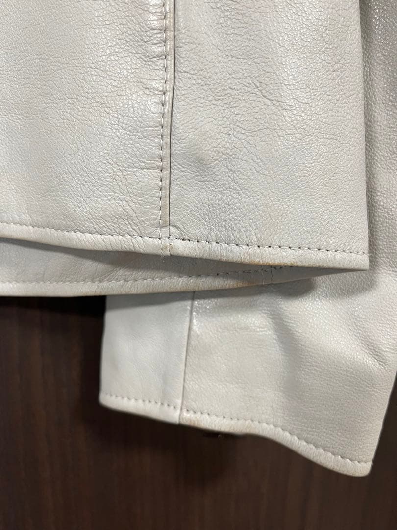 レザーライダースブルゾン　Mサイズ シープレザー