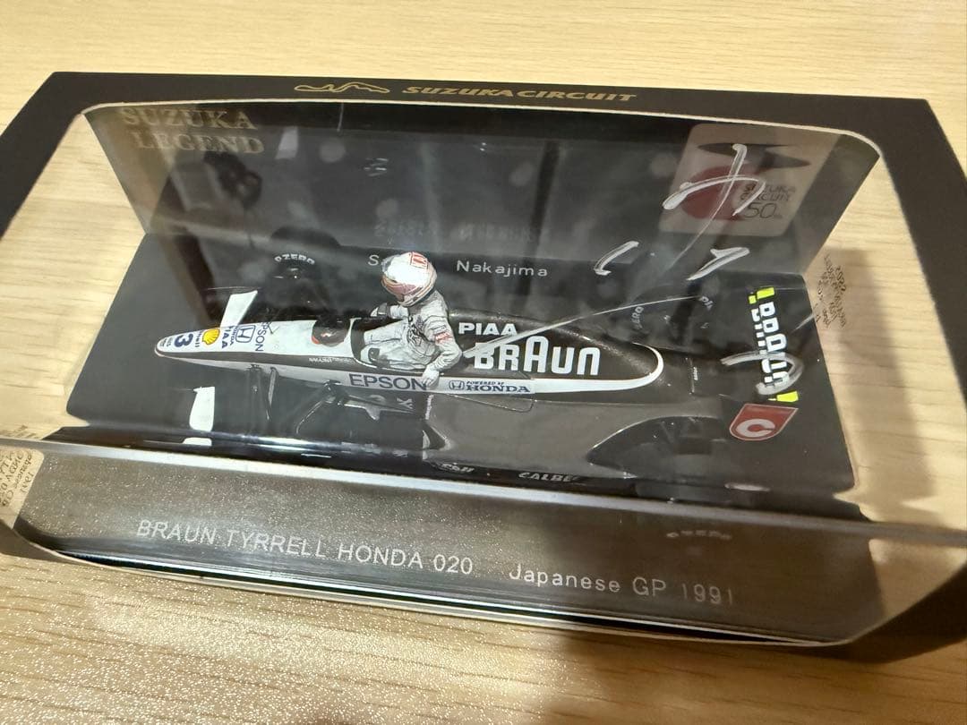 F1 スパーク ティレル ホンダ 020 中嶋悟 鈴鹿レジェンド サイン入り