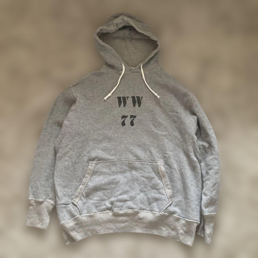 G*I様 ウエアハウス　両面ステンシル　パーカー　サイズ42 グレー　美品