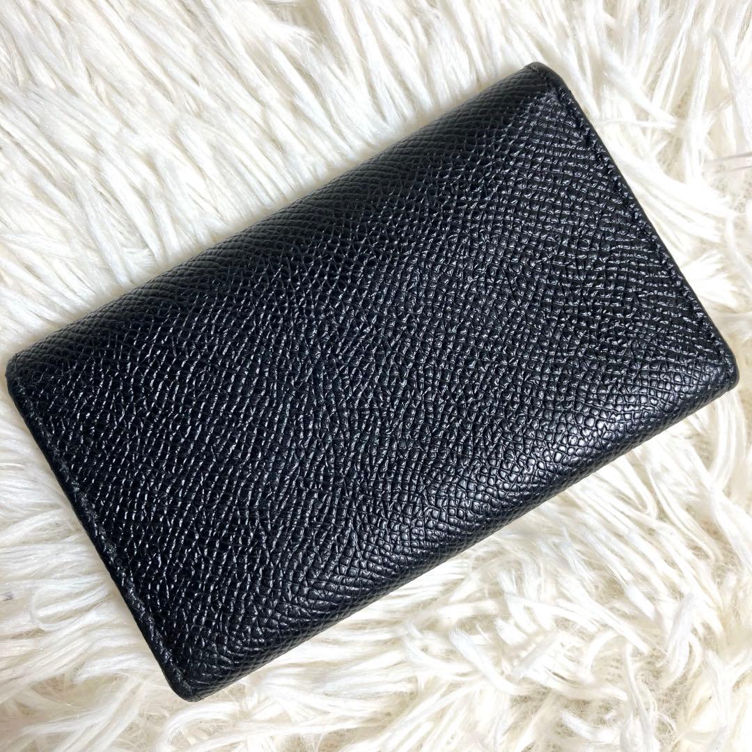 【良品】ブルガリ 6連キーケース ビーゼロワン レザーブラック