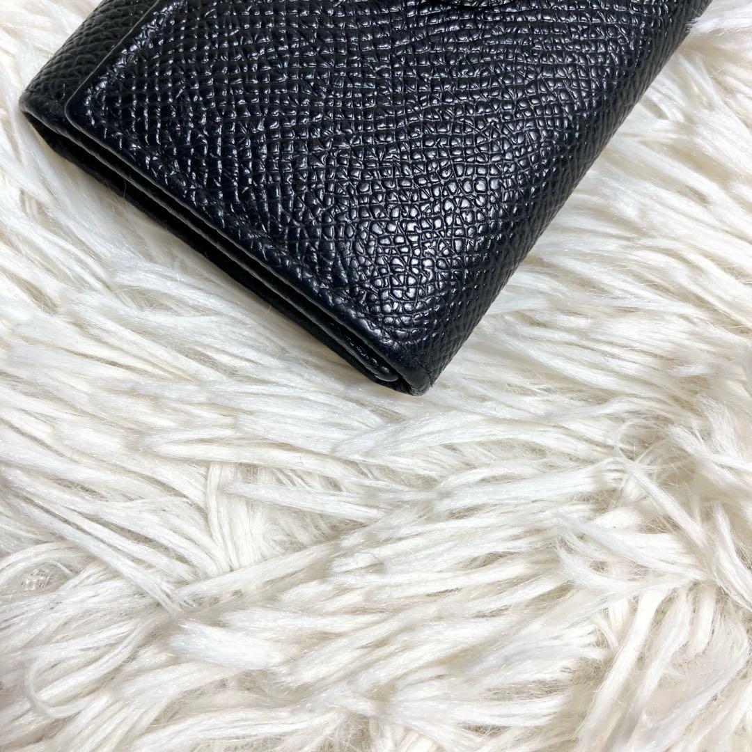 【良品】ブルガリ 6連キーケース ビーゼロワン レザーブラック