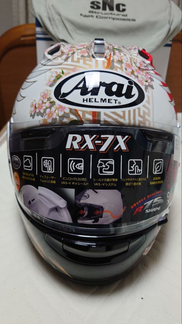 Arai RX-7X ツバサ　フルフェイスヘルメットXL 新品　オプション多数
