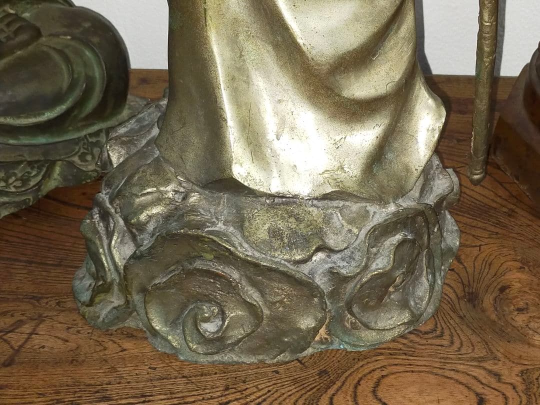 ♥値下げ！　孫悟空　ブロンズ像　１０．２ｋｇ　銅像　西遊記　仏像　骨董　古玩