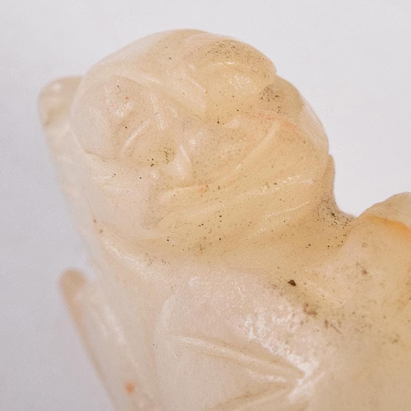 中国　玉石彫刻　神獣　根付　紙鎮　置物　4点まとめて　D　R8460