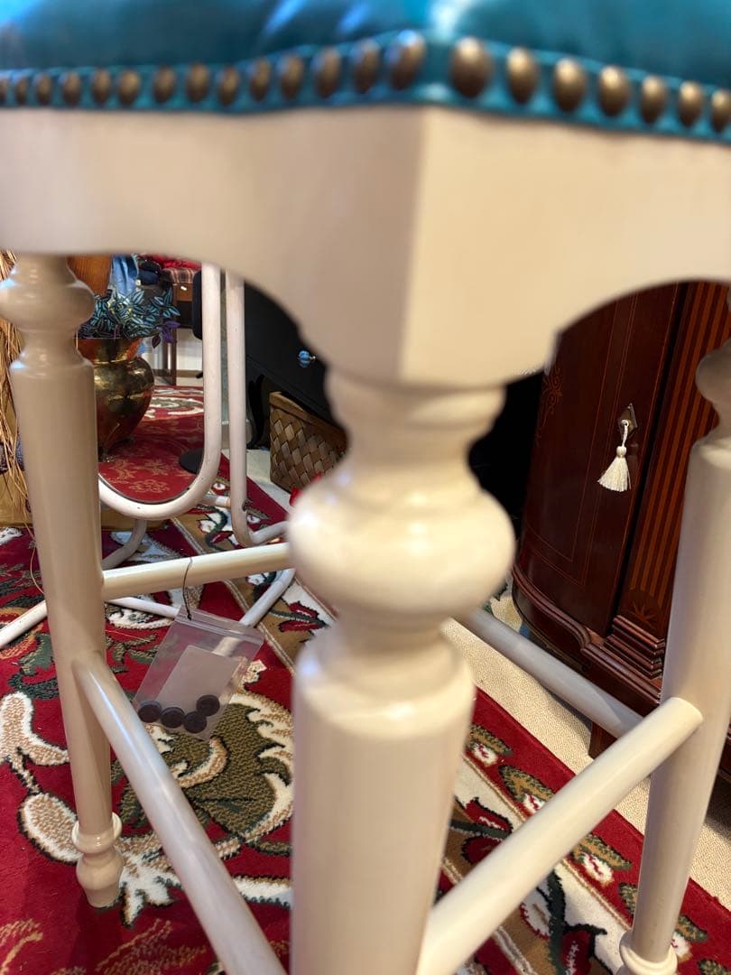 最終値下！ヴィンセント　ターコイズブルー　ハイチェア￼