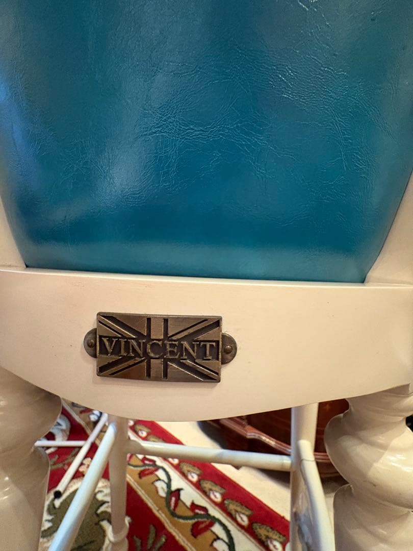 最終値下！ヴィンセント　ターコイズブルー　ハイチェア￼