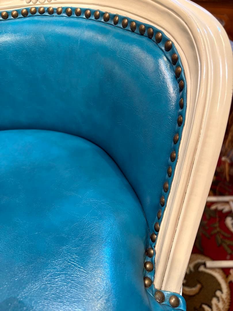 最終値下！ヴィンセント　ターコイズブルー　ハイチェア￼