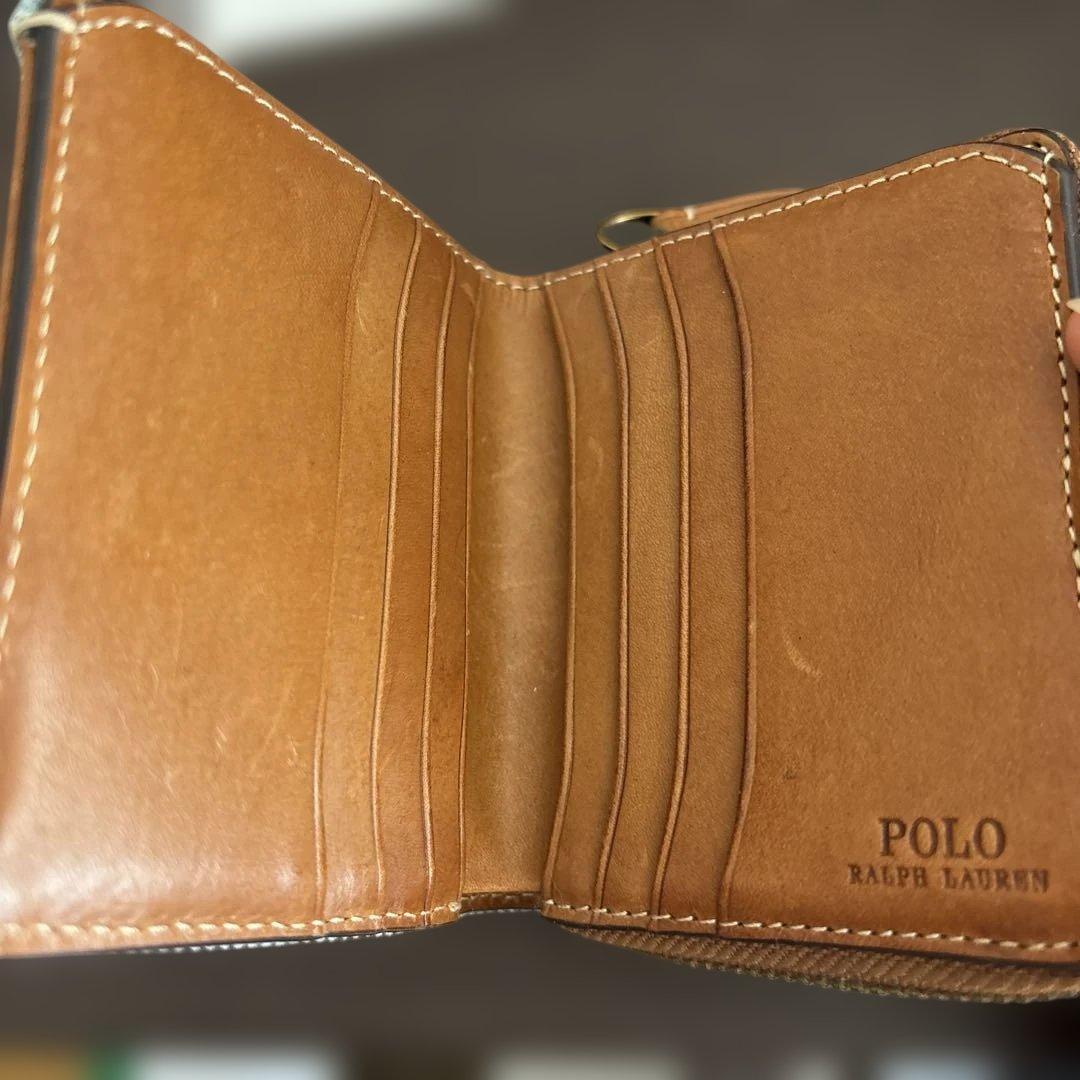 箱付き❣️Polo Ralph Lauren デニム 二つ折り財布