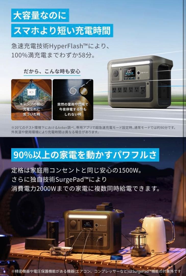 【新品未開封】Anker Portable Power Station 1000