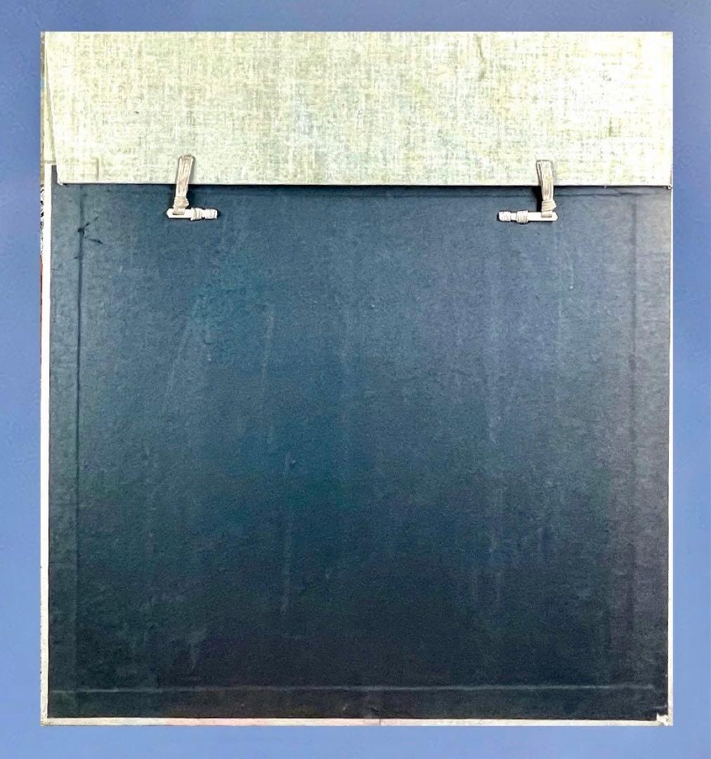 高橋惟一　真作 「花」油彩3号　スイスで活躍　評価1号23万円　古径製額縁