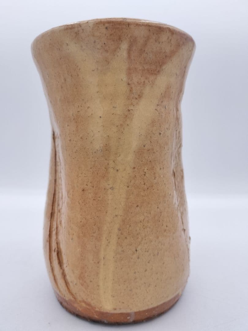 c277【新品・未使用】花入 萩掛 坂倉正治 木箱 茶道具