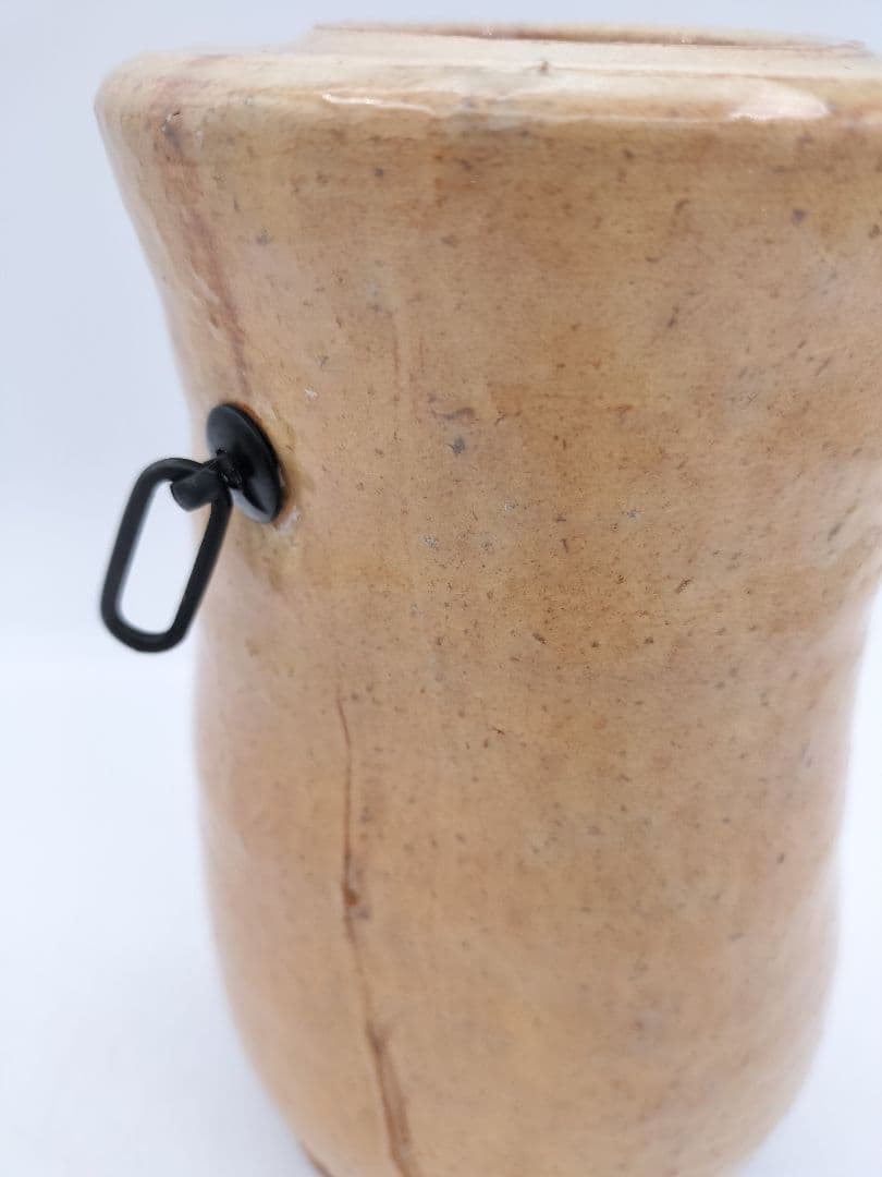 c277【新品・未使用】花入 萩掛 坂倉正治 木箱 茶道具