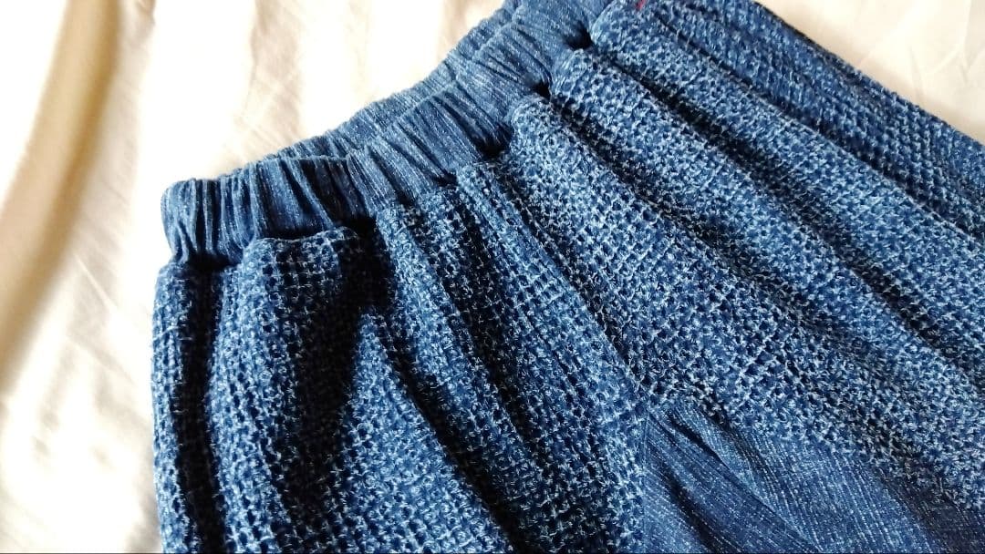 最終値下げ MALAIKA 藍染め コットン サルエルパンツ