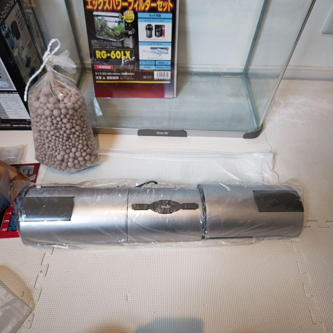 ガラステトラ水槽60曲げガラスセット未使用 引取限定品