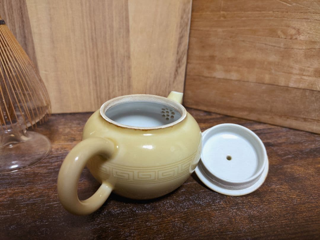 ks 京焼 帝室技芸員 清風 与平 黃均磁 茶注 急須 茶銚 茶壷