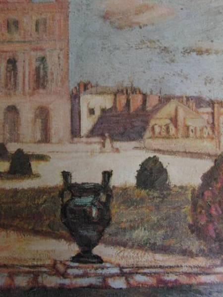 藤島武二、ヴェルサイユ風景、希少画集画、新品額装付、状態良好