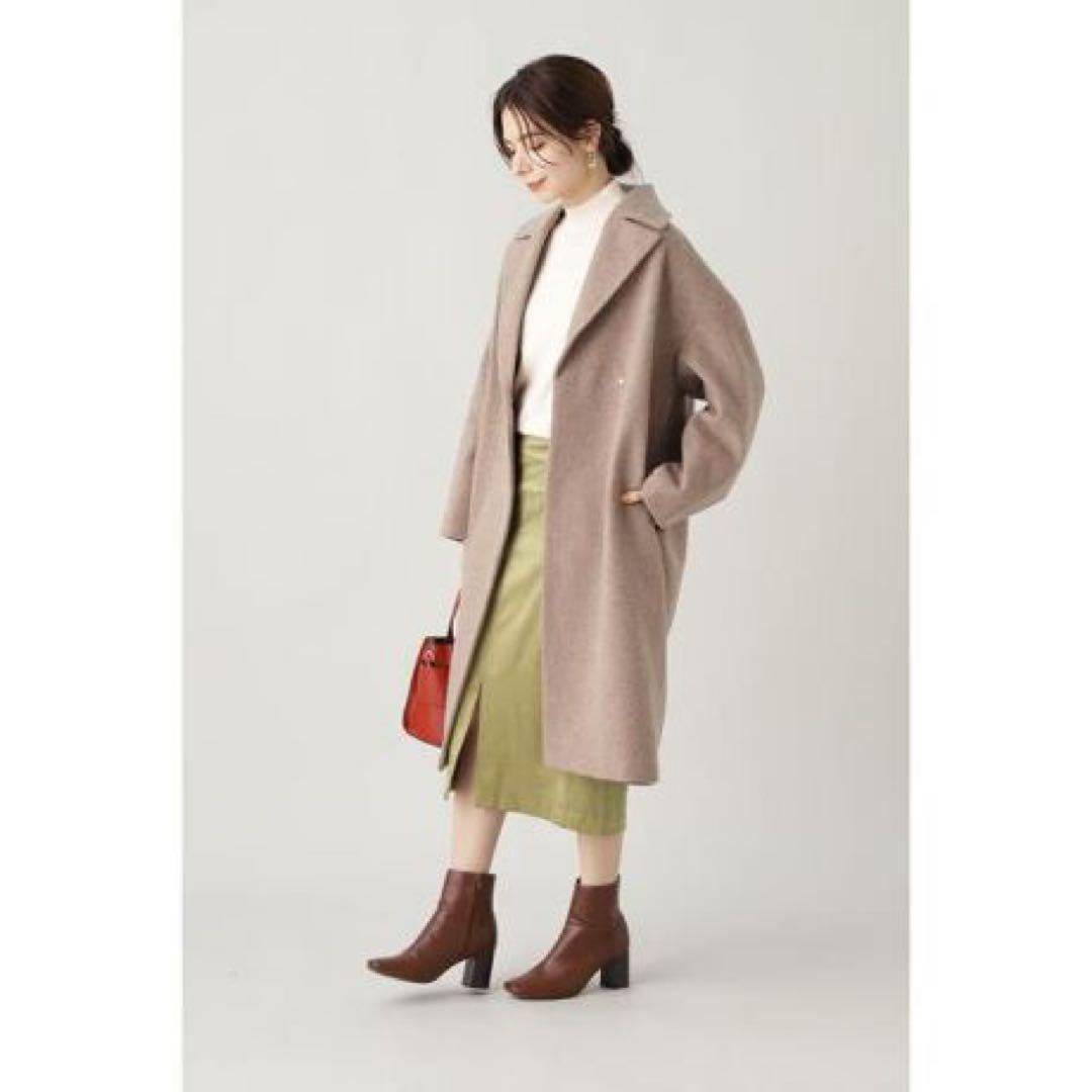 新品タグ付エヌナチュラルビーバーメルトンコート定価23100円