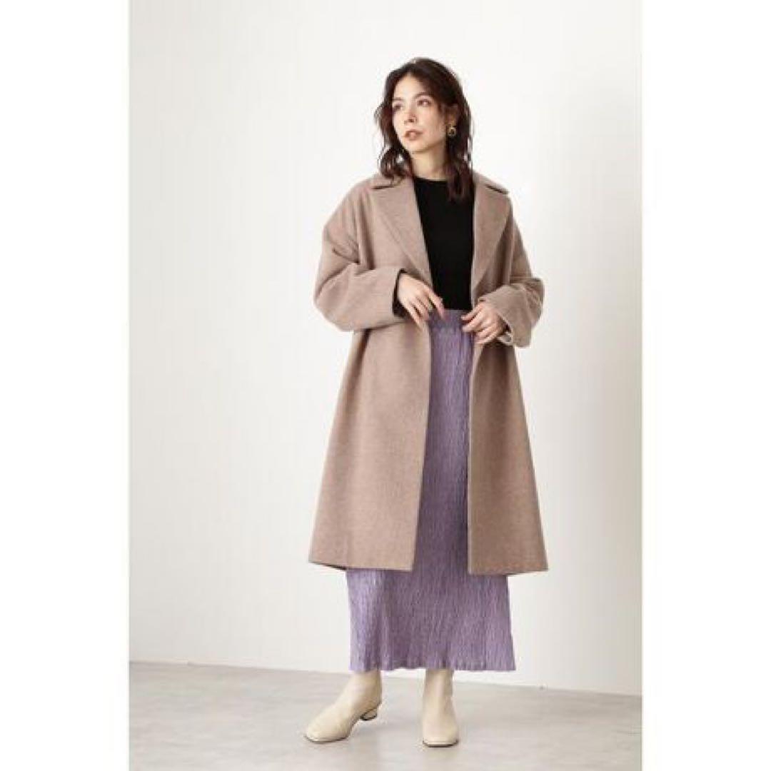 新品タグ付エヌナチュラルビーバーメルトンコート定価23100円