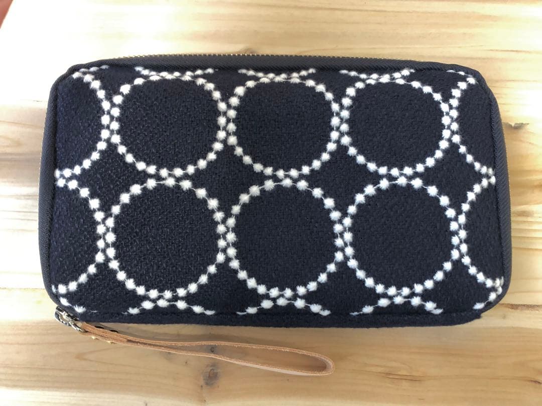 【未使用】ほぼ日　ミナペルホネン／ネイビー　ひきだしポーチ　姉