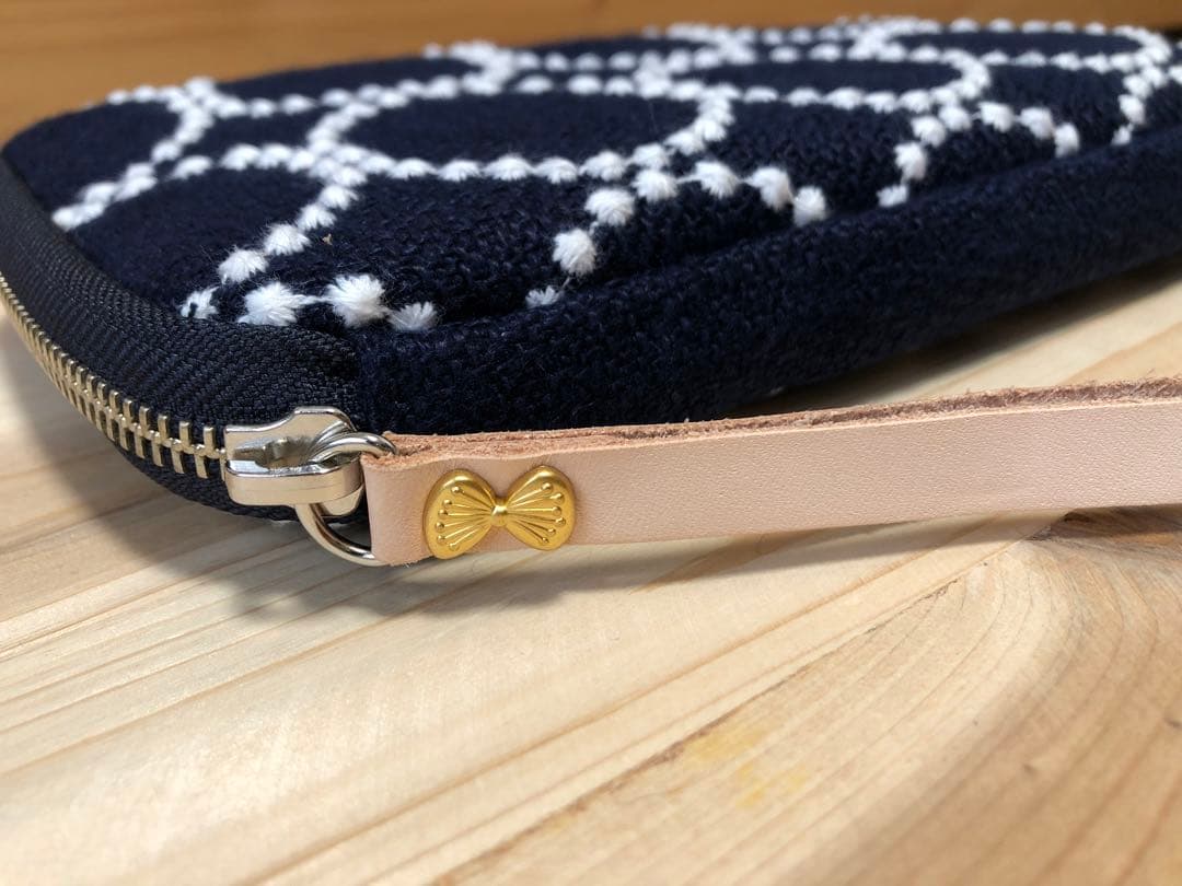 【未使用】ほぼ日　ミナペルホネン／ネイビー　ひきだしポーチ　姉