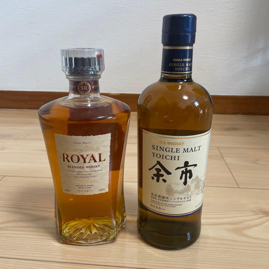 シングルモルト 余市 ローヤル 各1 　新品未開封