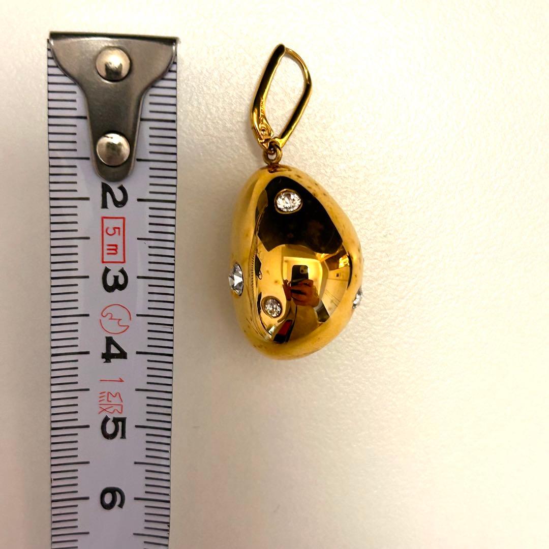 ［CELINE］セリーヌゴールド ドロップ型ピアス