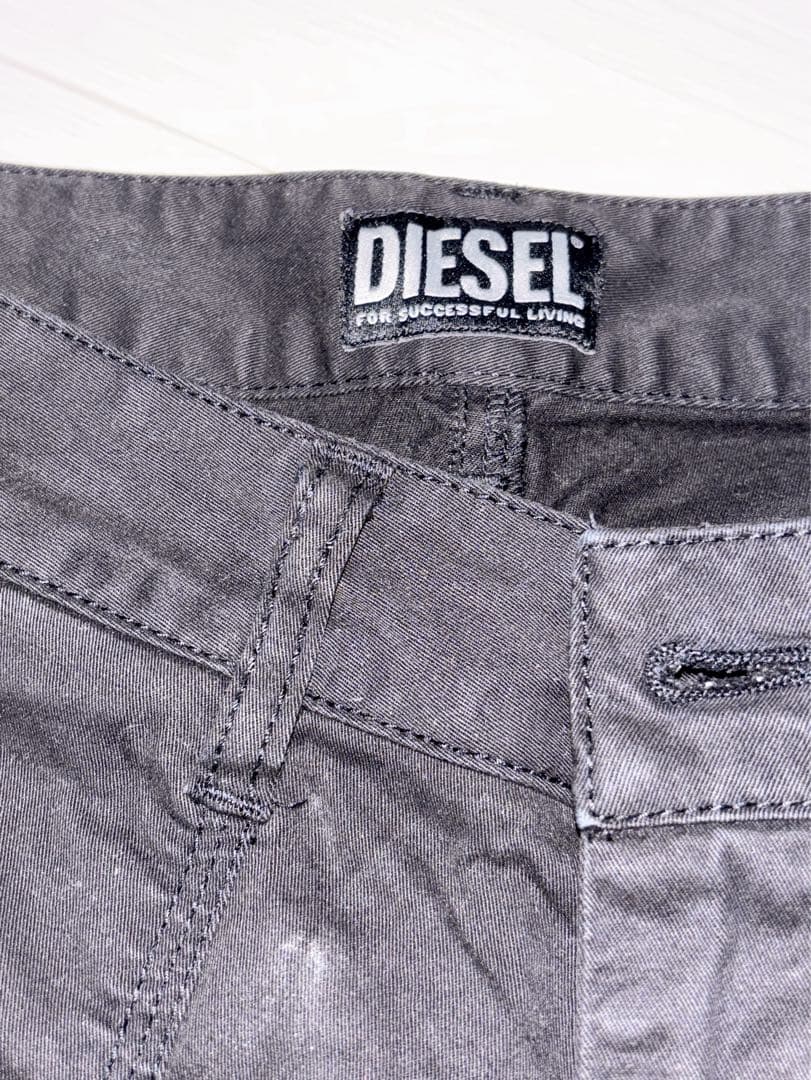 【即日発送】DIESEL ブラック カーゴパンツ 36