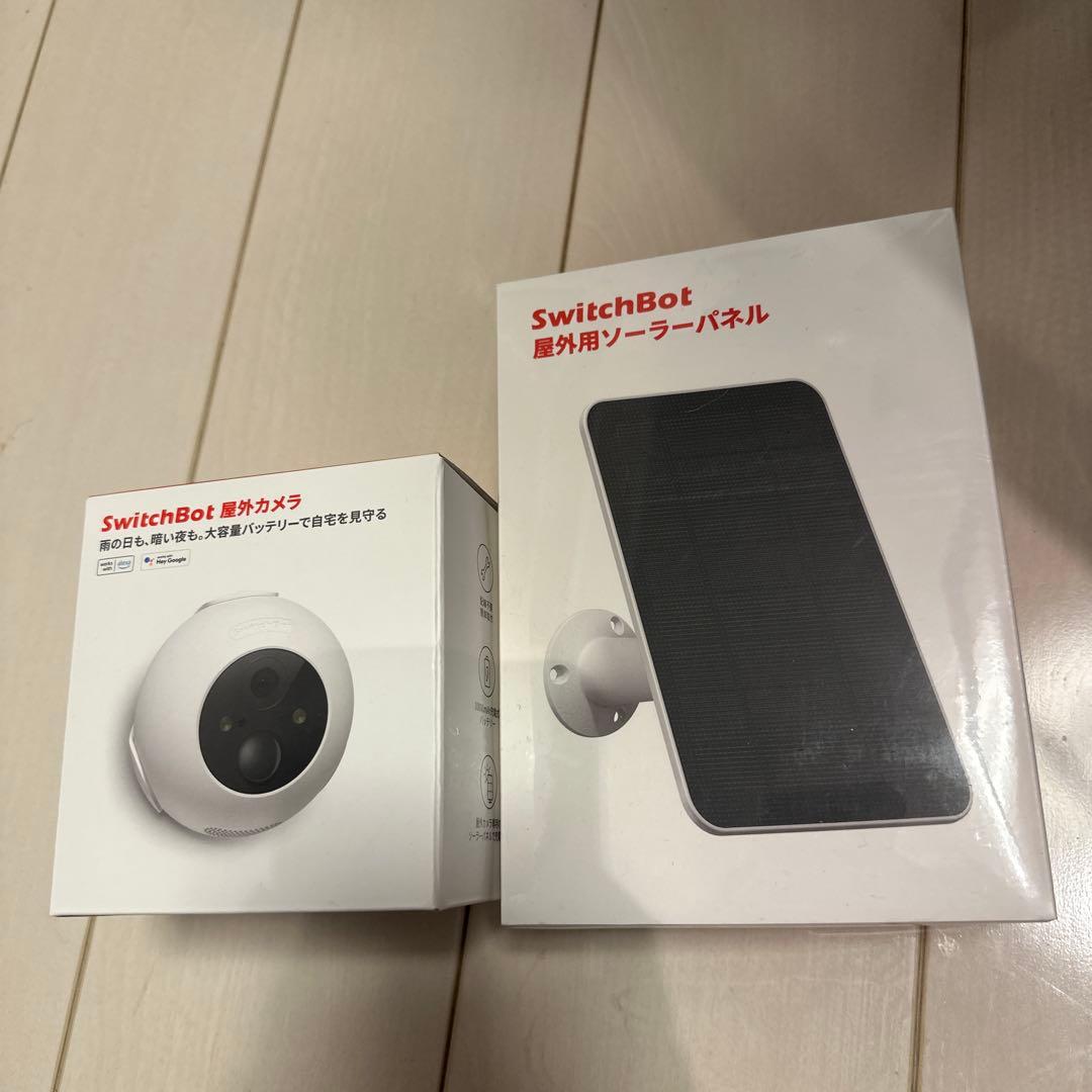SwitchBot 屋外カメラ ソーラーパネル付き