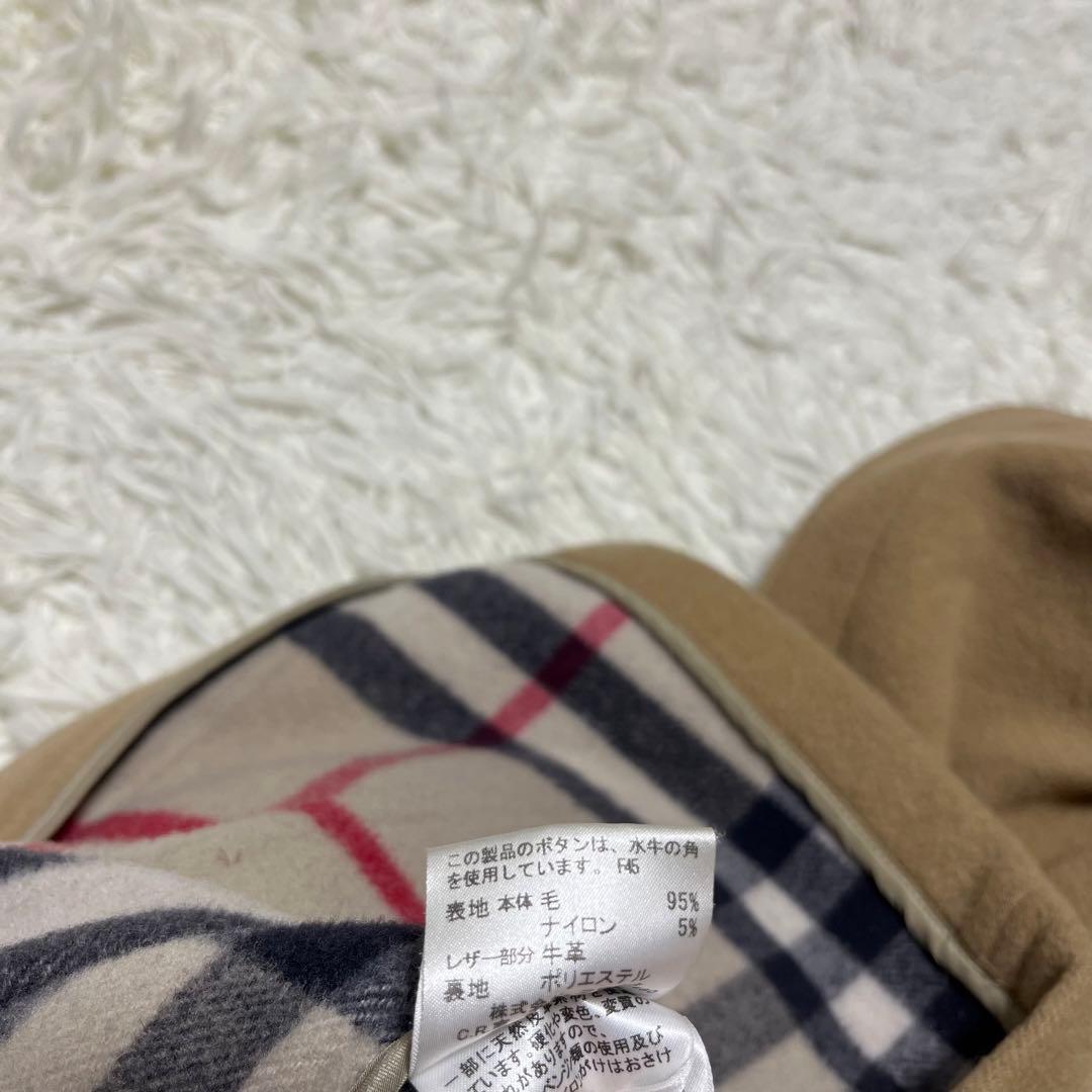 美品 BURBERRY 110 キャメル チェック ダッフルコート キッズ