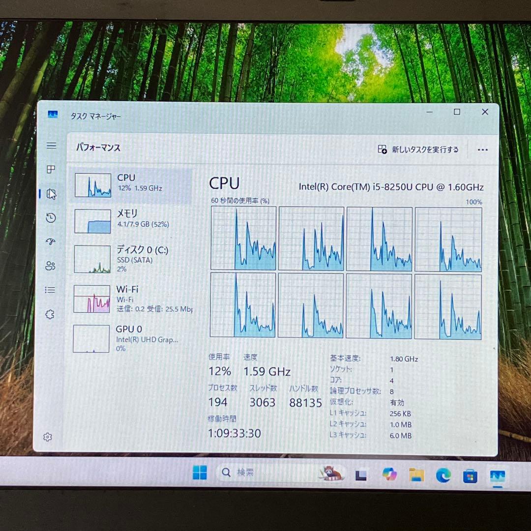 ThinkPad Win11 8世代i5/RAM8GB/SSD256GB