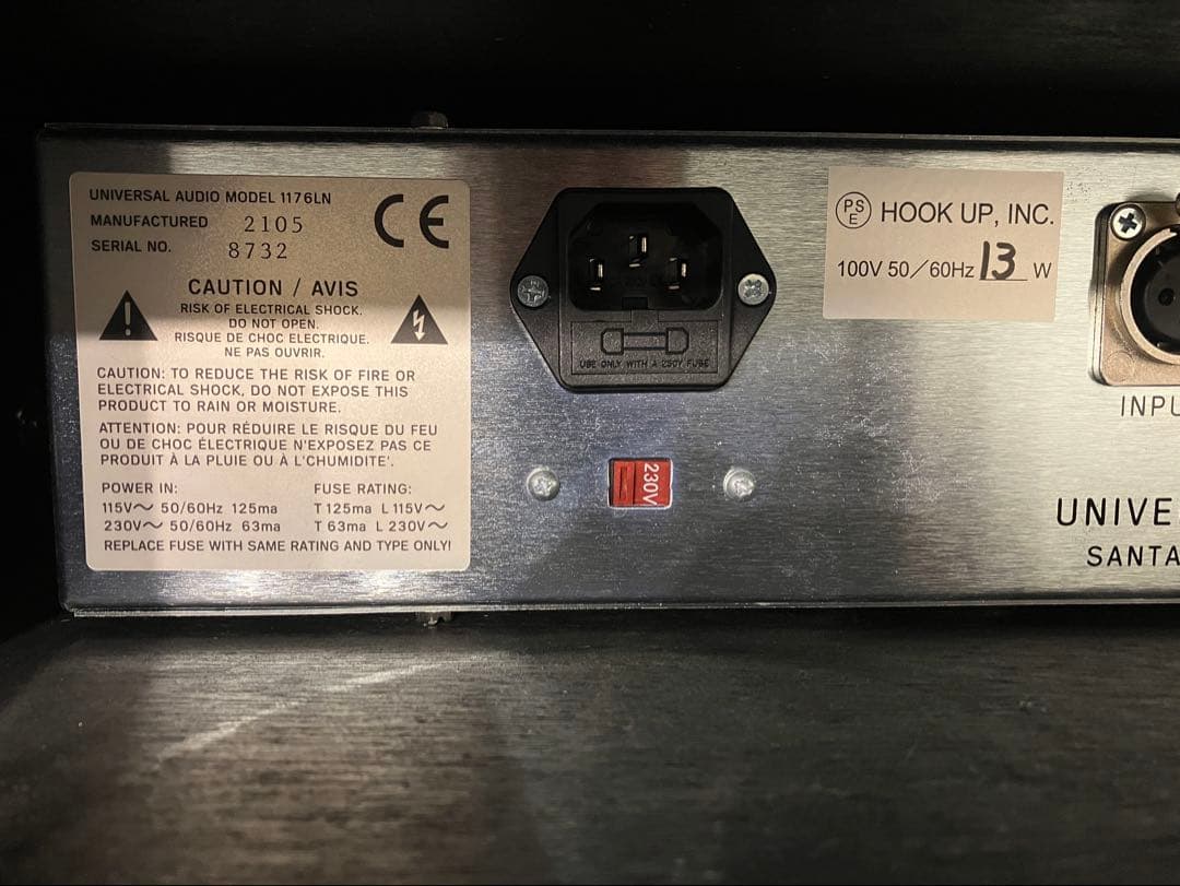 Universal Audio 1176LN コンプレッサー