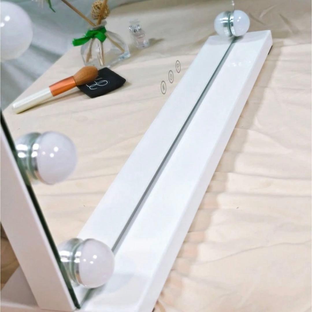 【未使用】女優ミラー　LED 調光　エコメルカリ便限定　42cm×50cm