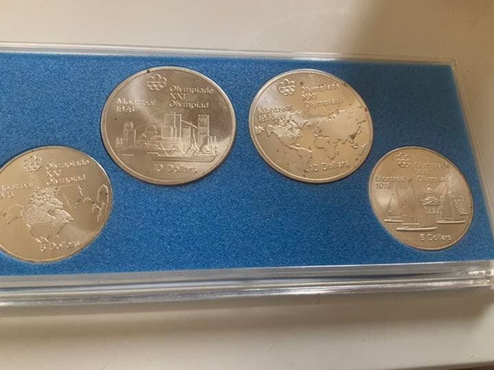 1973 クイーンエリザベス　オリンピックモントリオール銀貨