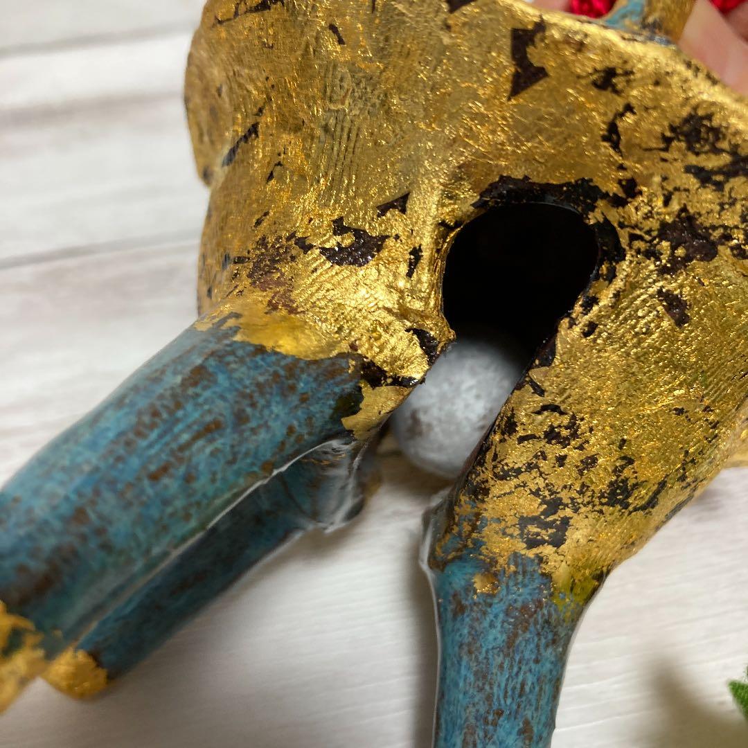 新品　清水焼　京焼　清水正作　金箔　六瓢文　鈴　置物　インテリア　陶芸昭和レトロ