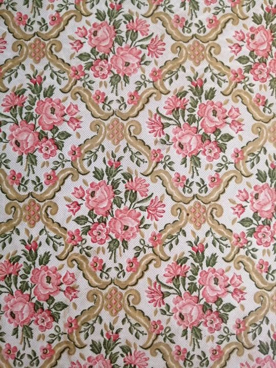 薔薇柄のヴィンテージ引き出し　フランスヴィンテージ