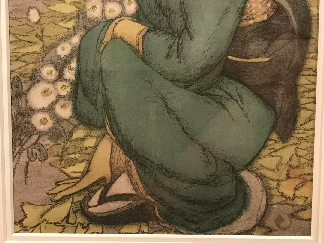 竹久夢二　「庭の千草」　リトグラフ　セノオ楽譜表紙絵