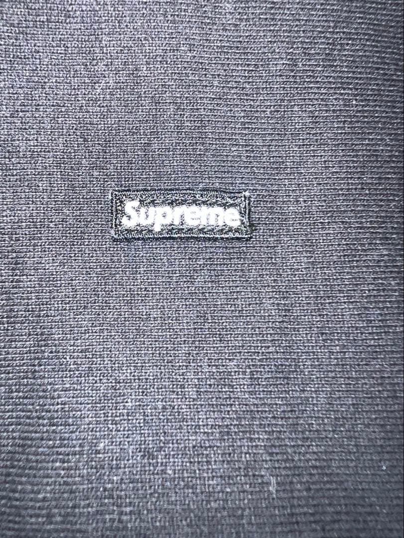 シュプリームスモール　ボックスロゴ 刺繍口ゴパーカー黒XL